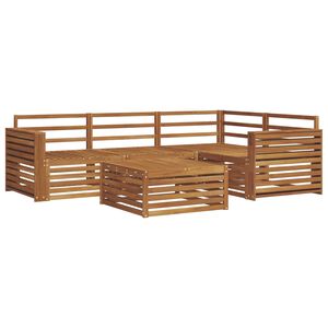 vidaXL Z&aacute;hradn&aacute; s&uacute;prava gaučov 5 pcs Pr&iacute;rodn&aacute; Pevn&eacute; ak&aacute;ciov&eacute; drevo