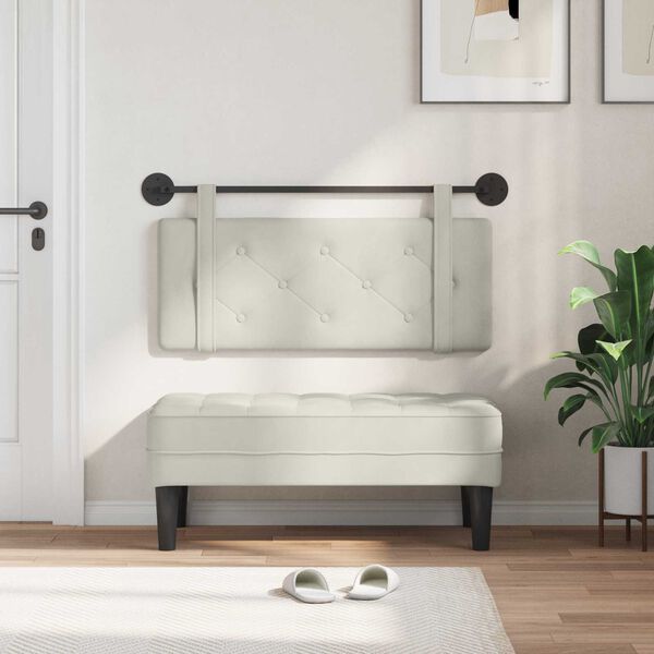 vidaXL Z&aacute;vesn&aacute; Čel&aacute; N&aacute;stenn&yacute; Kr&eacute;mov&aacute; 110 x 55 x 5 cm Zamat