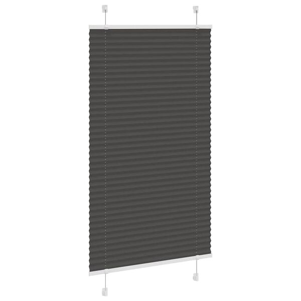 vidaXL plisovaná roleta čierna 80x150 cm Šírka látky 79,4 cm