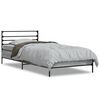 vidaXL Posteľn&yacute; r&aacute;m dub sonoma 75x190 cm kompozitn&eacute; drevo a kov
