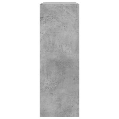 vidaXL Botník betónovo sivý 80x34x96,5 cm spracované drevo