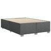 vidaXL Boxspring posteľ s matracom tmavosiv&aacute; 140x200 cm l&aacute;tka