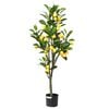vidaXL Umel&yacute; citr&oacute;nov&yacute; strom 136 listov 120 cm zelen&yacute;