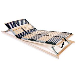 vidaXL Lamelov&yacute; posteľn&yacute; ro&scaron;t so 42 lamelami a 7 z&oacute;nami 70x200 cm