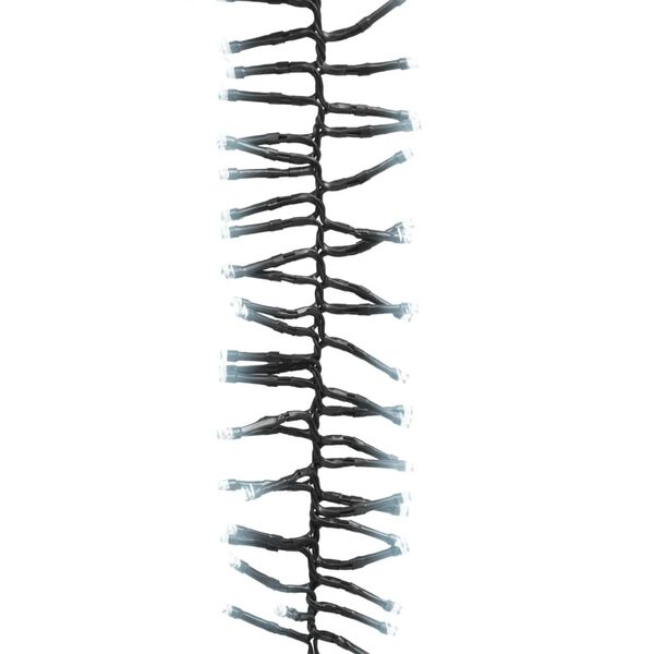 vidaXL Reťaz so zhlukmi LED, 2000 diód, studená biela 17 m, PVC