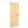 vidaXL Posuvn&eacute; dvere Pr&iacute;rodn&aacute; a biela 85 x 210 cm