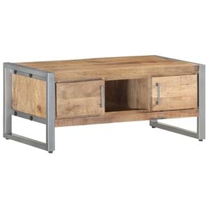 vidaXL Konferenčn&yacute; stol&iacute;k 95x50x40 cm surov&eacute; mangovn&iacute;kov&eacute; drevo