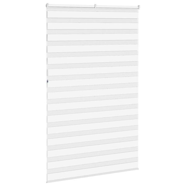 vidaXL Zebra roleta biela 145x230 cm &scaron;&iacute;rka l&aacute;tky 140,9cm polyester