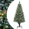 vidaXL Umel&yacute; vianočn&yacute; stromček Zelen&aacute; 180 cm PVC a Oceľ a Plast