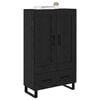 vidaXL Highboard Čierny dub 69,5 x 31 x 115 cm Kompozitn&eacute; drevo