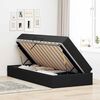 vidaXL Postel s &uacute;ložn&yacute;m prostorem a matrac&iacute; Čierna 100 x 200 cm