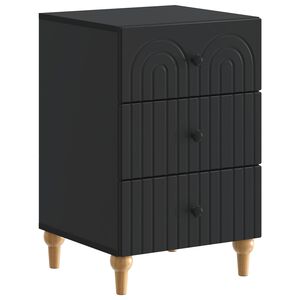 vidaXL Nočn&yacute; stol&iacute;k Čierna 43x 41 x 66,5 cm Kompozitn&eacute; drevo