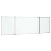 vidaXL Magnetick&aacute; biela tabuľa skladacia 160x50x1,7 cm hlin&iacute;k
