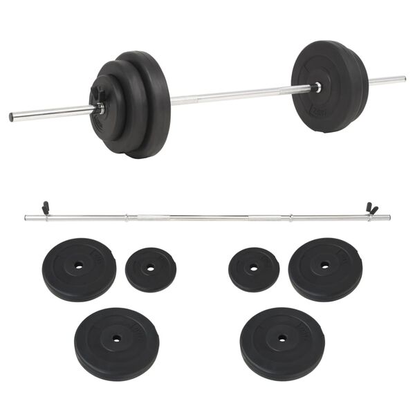 vidaXL Súprava činiek barbell 30 kg