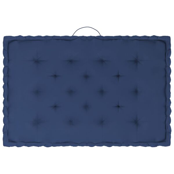 vidaXL Podlahov&eacute; podložky na paletov&yacute; n&aacute;bytok 5 ks bled&aacute; n&aacute;morn&iacute;cka modr&aacute; bavlna