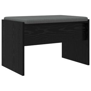 vidaXL Predsieňov&aacute; lavica s vank&uacute;&scaron;om Čierny dub 63 x 38 x 40 cm