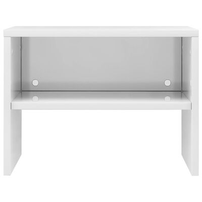 vidaXL Nočný stolík biely 40x30x30 cm drevotrieska vysokoleský