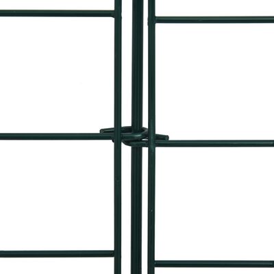 vidaXL Záhradný plot s oblúkom nadol 77,5x64 cm, zelený