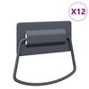 vidaXL Rukov&auml;te na kuchyňu 12 pcs Antracit 85 x 45 mm Kov