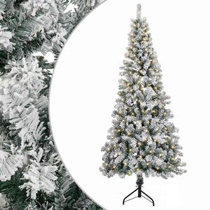 vidaXL Umel&yacute; Skl&aacute;pac&iacute; Vianočn&yacute; Stromček 180 cm 300 LED Tepl&aacute; biela