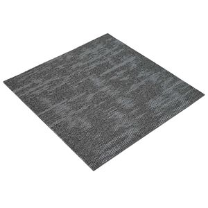 vidaXL Kobercov&aacute; dlaždica Uhlov&aacute; &scaron;ed&aacute; 50 x 50 cm 4 ks PP a Bit&uacute;men