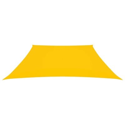 vidaXL Tieniaca plachta, oxford, lichobežníková 2/4x3 m, žltá