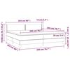 vidaXL Boxspring posteľ s matracom modr&aacute; 200x200 cm l&aacute;tka