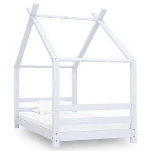 vidaXL R&aacute;m detskej postele biely 80x160 cm borovicov&yacute; mas&iacute;v