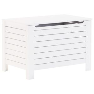 vidaXL &Uacute;ložn&yacute; box s vekom RANA biely 100x49x54 cm borovicov&yacute; mas&iacute;v