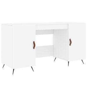 vidaXL St&ocirc;l biely 140x50x75 cm kompozitn&eacute; drevo
