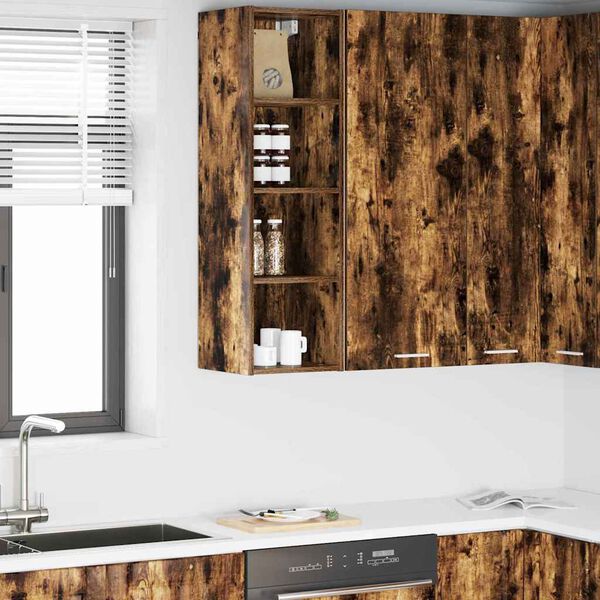 vidaXL Z&aacute;vesn&aacute; skrinka Dymov&aacute; dub 30 x 29,5 x 100 cm Kompozitn&eacute; drevo