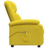 vidaXL Elektrick&eacute; mas&aacute;žne kreslo bledožlt&eacute; l&aacute;tka