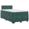 vidaXL Posteľ boxspring s matracom Tmavozelen&aacute; 120 x 200 cm Zamat