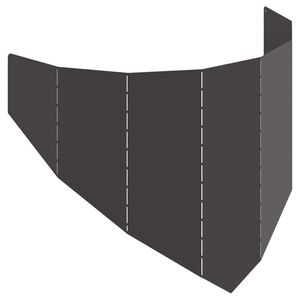 vidaXL Obrubn&iacute;k tr&aacute;vnika 100 x 45 cm Oceľ Čierna