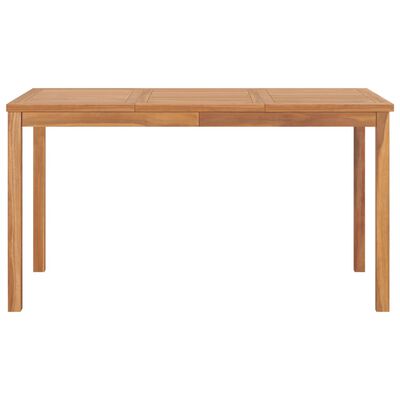 vidaXL Záhradný jedálenský stôl 140x80x77 cm teakový masív