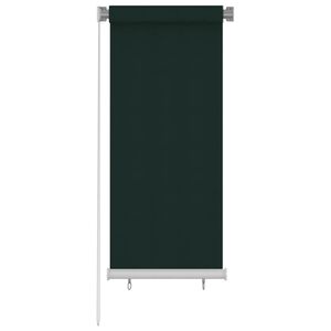 vidaXL Vonkaj&scaron;ia zatemňovacia roleta 65 (&Scaron;) x 140 (V) cm tmavozelen&aacute; HDPE