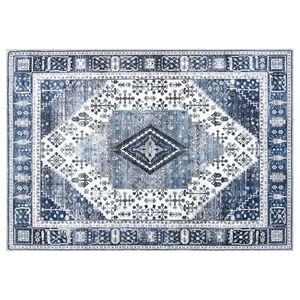 vidaXL Koberec ORIZ Tmavomodr&aacute; 140 x 200 cm 100% polyester