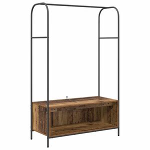 vidaXL Ve&scaron;iak na oblečenie Hned&yacute; dub 100 x 44 x 160 cm