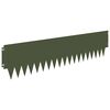 vidaXL Obrubn&iacute;k tr&aacute;vnika 10 pcs 103 x 25 cm kov Olivovo zelen&aacute;