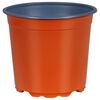 vidaXL Kulat&yacute; kvetin&aacute;č 100 ks Tehlov&aacute; &Oslash; 15 x 13 cm Plast