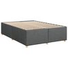 vidaXL Boxspring posteľ s matracom tmavosivá 140x190 cm látka