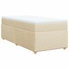 vidaXL Boxspring posteľ s matracom kr&eacute;mov&aacute; 100x200 cm l&aacute;tka