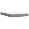 vidaXL Boxspring posteľ s matracom sivohned&yacute; 140x190 cm l&aacute;tka