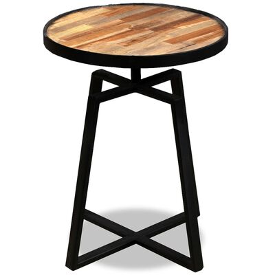vidaXL Príručný stolík, recyklované teakové masívne drevo