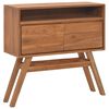 vidaXL Konzolov&yacute; stol&iacute;k 80x30x80 cm t&iacute;kov&yacute; mas&iacute;v