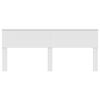 vidaXL Zadn&eacute; čelo Leskl&aacute; biela 200 cm Kompozitn&eacute; drevo