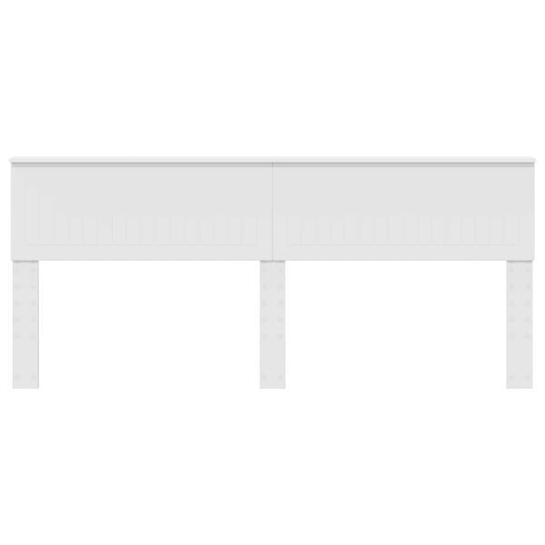 vidaXL Zadn&eacute; čelo Leskl&aacute; biela 200 cm Kompozitn&eacute; drevo