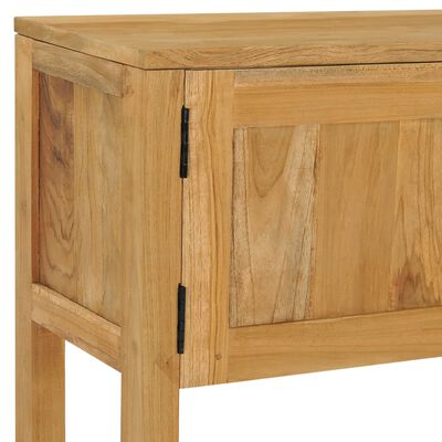 vidaXL Konzolový stolík 120x32x75 cm masívne teakové drevo