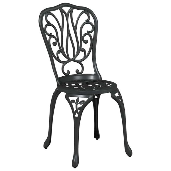 vidaXL Z&aacute;hradn&yacute; bistro set 3 pcs Čierna Hlin&iacute;k