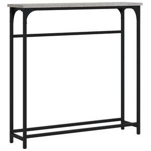 vidaXL Konzolov&yacute; stol&iacute;k siv&yacute; sonoma 75x19,5x75 cm kompozitn&eacute; drevo